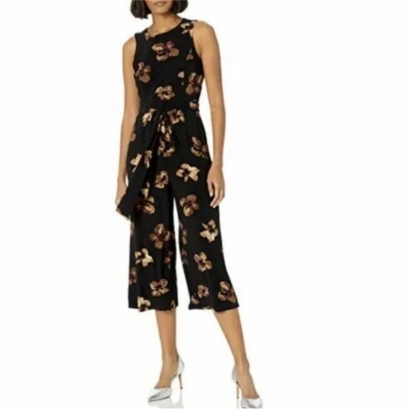 Tommy Hilfiger Culotte Floral Jumpsuit - Picture 1 of 14